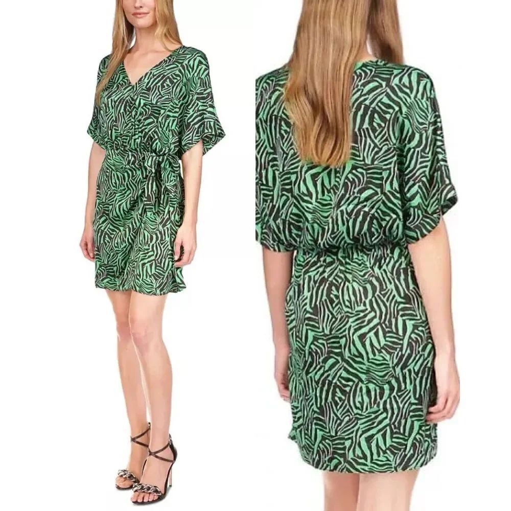 MICHAEL KORS NWT Palm Beach TIE DRESS Summer Large